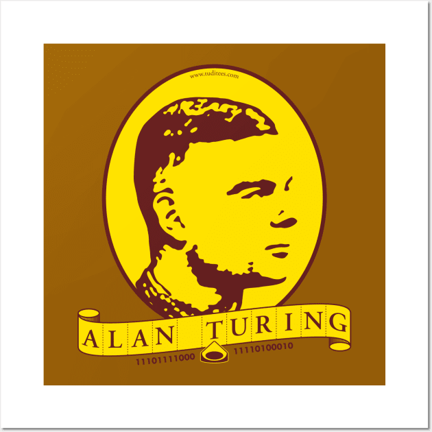 Alan Turing Wall Art by tuditees